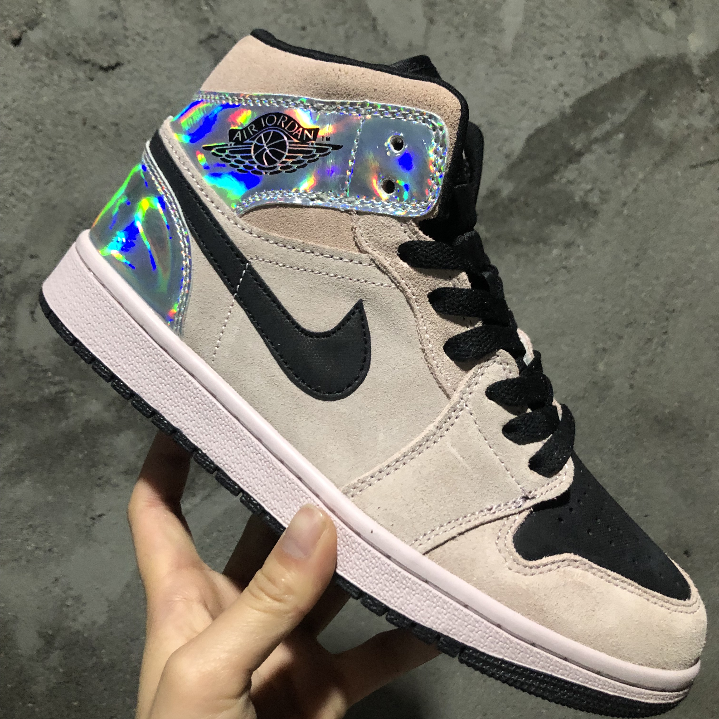 New Air Jordan 1 Retro Pink Black Silver